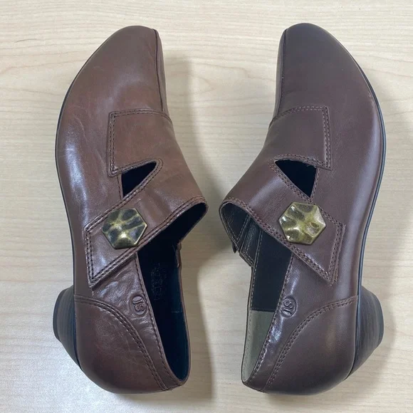 Josef Seibel Brown Leather Low Ankle Booties - Picture 6 of 9